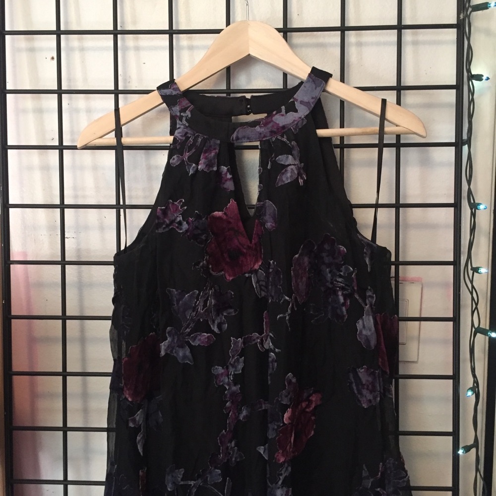 dark floral patterned dress